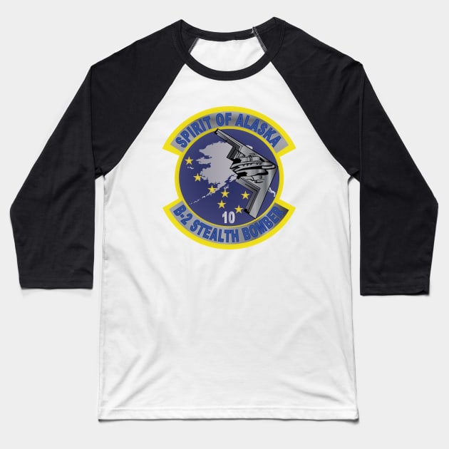 B2 - Spirit - Stealth Bomber - Alaska wo Txt Baseball T-Shirt by twix123844